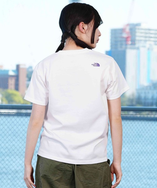 THE NORTH FACE(ザノースフェイス)の「THE NORTH FACE/ザ・ノース・フェイス 半袖Tシャツ ブランドロゴ NTW32453(Tシャツ/カットソー・レディース・ダークグレー/オフホワイト/アクア/バイオレット・S/M/L/XL)」の19枚目の写真