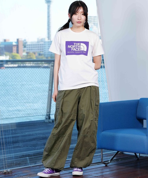 THE NORTH FACE(ザノースフェイス)の「THE NORTH FACE/ザ・ノース・フェイス 半袖Tシャツ ブランドロゴ NTW32453(Tシャツ/カットソー・レディース・ダークグレー/オフホワイト/アクア/バイオレット・S/M/L/XL)」の20枚目の写真