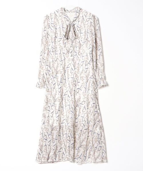 Dream garden(ドリームガーデン)の「リボンタイ花柄ワンピース(ワンピース・レディース・ホワイト/ピンク/ブラック・M/L/XL)」の15枚目の写真