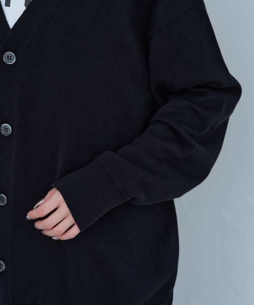 WHIMSIC(ウィムジック)の「【UNISEX】ファインニットカーディガン(カーディガン/ボレロ・メンズ・ホワイト/ブラック/チャコールグレー・FREE)」の13枚目の写真