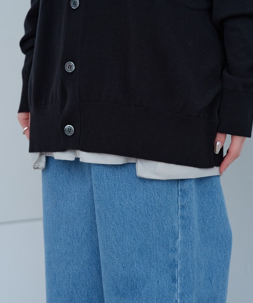 WHIMSIC(ウィムジック)の「【UNISEX】ファインニットカーディガン(カーディガン/ボレロ・メンズ・ホワイト/ブラック/チャコールグレー・FREE)」の14枚目の写真