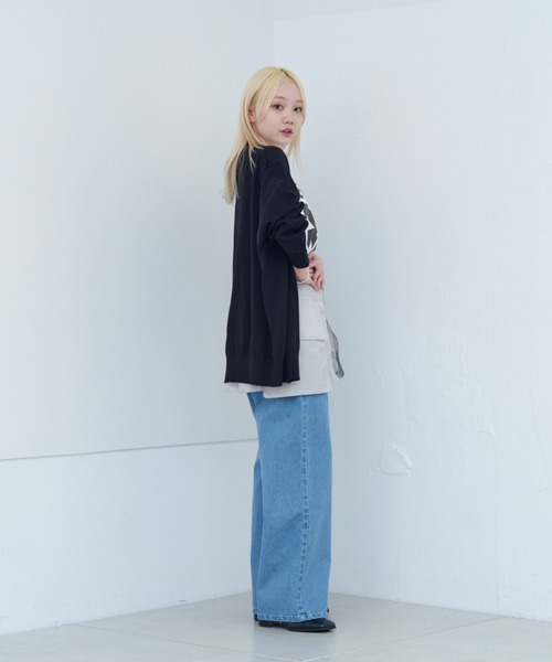 WHIMSIC(ウィムジック)の「【UNISEX】ファインニットカーディガン(カーディガン/ボレロ・メンズ・ホワイト/ブラック/チャコールグレー・FREE)」の16枚目の写真
