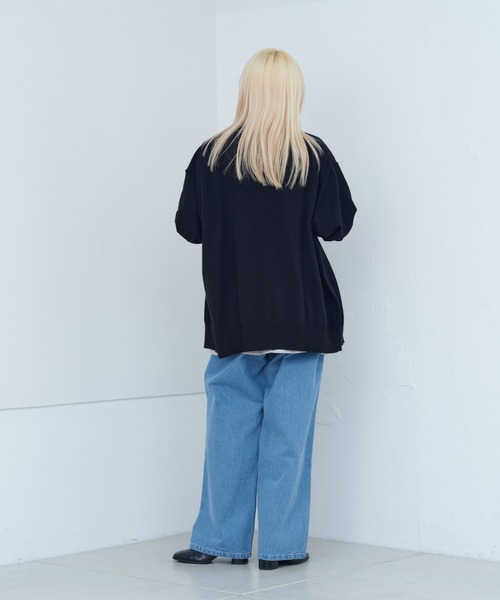 WHIMSIC(ウィムジック)の「【UNISEX】ファインニットカーディガン(カーディガン/ボレロ・メンズ・ホワイト/ブラック/チャコールグレー・FREE)」の17枚目の写真