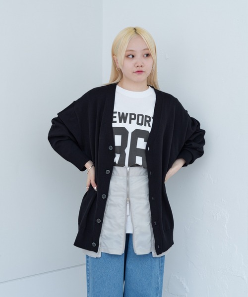 WHIMSIC(ウィムジック)の「【UNISEX】ファインニットカーディガン(カーディガン/ボレロ・メンズ・ホワイト/ブラック/チャコールグレー・FREE)」の18枚目の写真