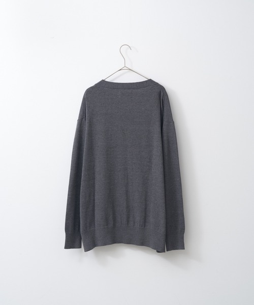 WHIMSIC(ウィムジック)の「【UNISEX】ファインニットカーディガン(カーディガン/ボレロ・メンズ・ホワイト/ブラック/チャコールグレー・FREE)」の22枚目の写真