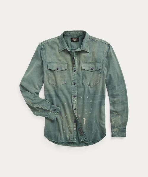 RRL 1920S ディストレストインディゴワークシャツ 渋すぎるビンテージ 