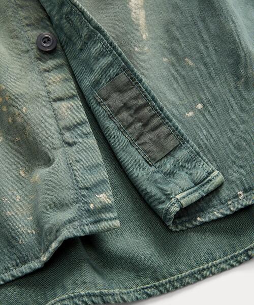 RRL（ダブル アール エル）の「ディストレスト ツイル ワークシャツ 