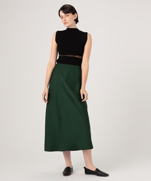 BY MALENE BIRGER(バイマレーネビルガー)の「BY MALENE BIRGER ロングスカート(スカート・レディース・グリーン/ブラック・34)」の3枚目の写真