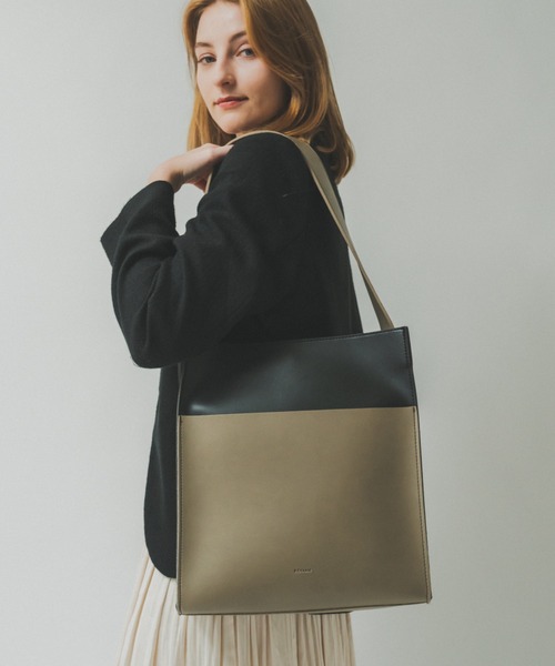 バッグ aka セール】Rename バイカラー フェイクレザー ワンハンドル 2WAY