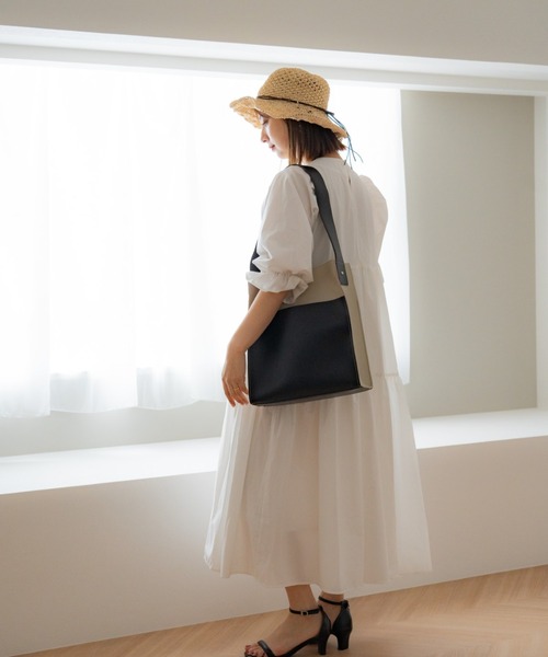 セール】Rename バイカラー フェイクレザー ワンハンドル 2WAY