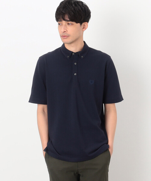 COMME CA COMMUNE(コムサコミューン)の「バーズアイ ポロシャツ(ポロシャツ・メンズ・ネイビー/ホワイト/ブラック/グレー/ブルー・MEDIUM/LARGE/X-LARGE)」の4枚目の写真