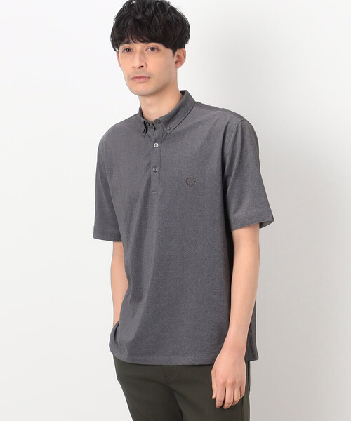 COMME CA COMMUNE(コムサコミューン)の「バーズアイ ポロシャツ(ポロシャツ・メンズ・ネイビー/ホワイト/ブラック/グレー/ブルー・MEDIUM/LARGE/X-LARGE)」の3枚目の写真