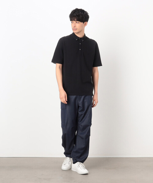 COMME CA COMMUNE(コムサコミューン)の「バーズアイ ポロシャツ(ポロシャツ・メンズ・ネイビー/ホワイト/ブラック/グレー/ブルー・MEDIUM/LARGE/X-LARGE)」の10枚目の写真