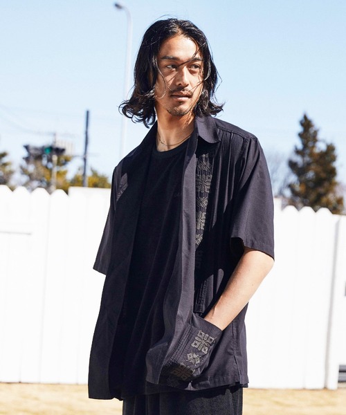 ムラサキスポーツ(ムラサキスポーツ)の「【ムラサキスポーツ限定】DEAR LAUREL/ディアローレル キューバシャツ/半袖シャツ オーバーサイズ D24S2404(シャツ/ブラウス・メンズ・グレー/ホワイト/ブラック・L/M)」の15枚目の写真