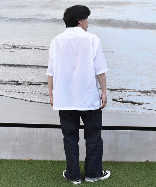 ムラサキスポーツ(ムラサキスポーツ)の「【ムラサキスポーツ限定】DEAR LAUREL/ディアローレル キューバシャツ/半袖シャツ オーバーサイズ D24S2404(シャツ/ブラウス・メンズ・グレー/ホワイト/ブラック・L/M)」の8枚目の写真