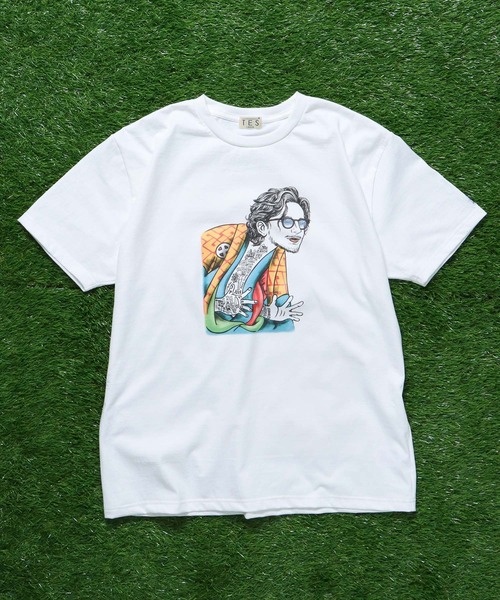 The Endless Summer（エンドレスサマー）の「TES KABUKI STAR T-SHIRT / Tシャツ（Tシャツ/カットソー・メンズ・ベージュ/ホワイト・SMALL/MEDIUM/LARGE/X-LARGE）」の3枚目の写真