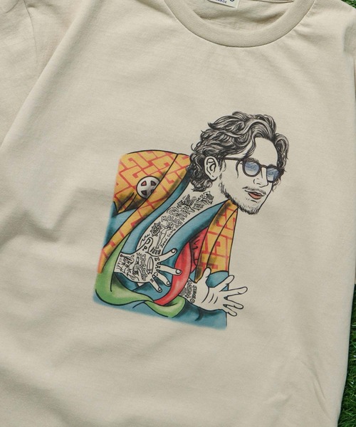 The Endless Summer（エンドレスサマー）の「TES KABUKI STAR T-SHIRT / Tシャツ（Tシャツ/カットソー・メンズ・ベージュ/ホワイト・SMALL/MEDIUM/LARGE/X-LARGE）」の6枚目の写真