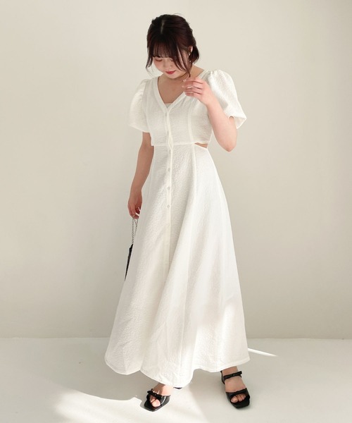 ドゥアヴニール/ホワイト/パフスリーブ/半袖/ワンピース/新品未使用品 楽天市場】ドゥ アヴニール Doux Avenir パフスリーブ バイ