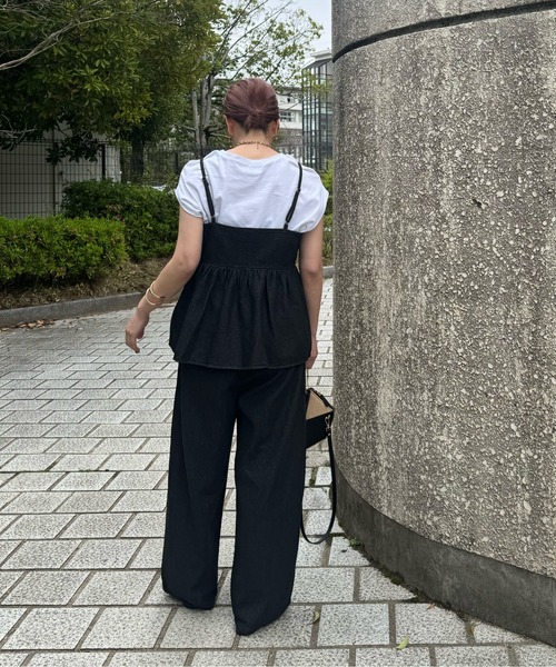 EmiriaWiz ピンタックワイドデニムパンツ Sサイズ セール】ピンタックワイドデニムパンツ（デニムパンツ）｜EATME