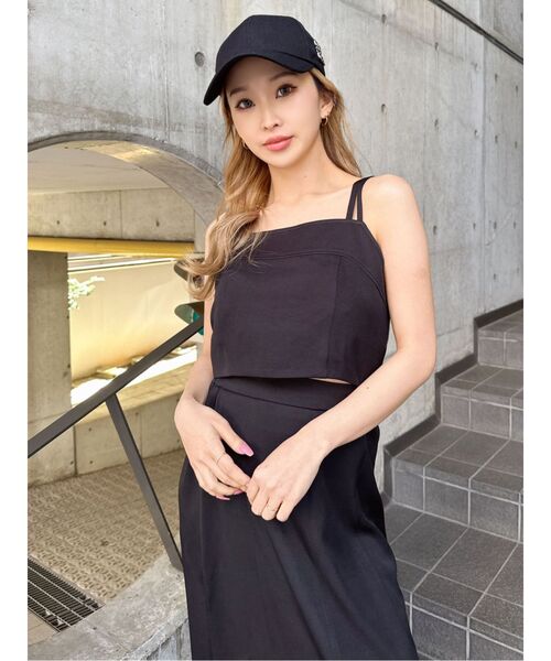 美品‼️ GYDA バックリボンワンピース ジェイダ GYDA BACKリボンクルーネックワンピース （ブラック