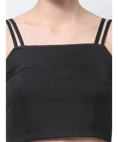 GYDA(ジェイダ)の「BACKリボンmany wayキャミロングワンピース(ワンピース・レディース・ブラック/ベージュ・FREE)」の4枚目の写真