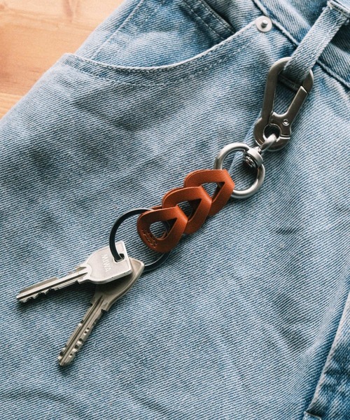 RAGEBLUE（レイジブルー）の「RAGEBLUE レザーチェーンキーホルダー（キーホルダー・メンズ・キャメル/オレンジ/ブラック・FREE）」の11枚目の写真