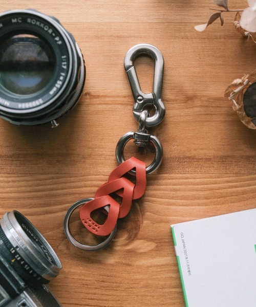 RAGEBLUE（レイジブルー）の「RAGEBLUE レザーチェーンキーホルダー（キーホルダー・メンズ・キャメル/オレンジ/ブラック・FREE）」の12枚目の写真