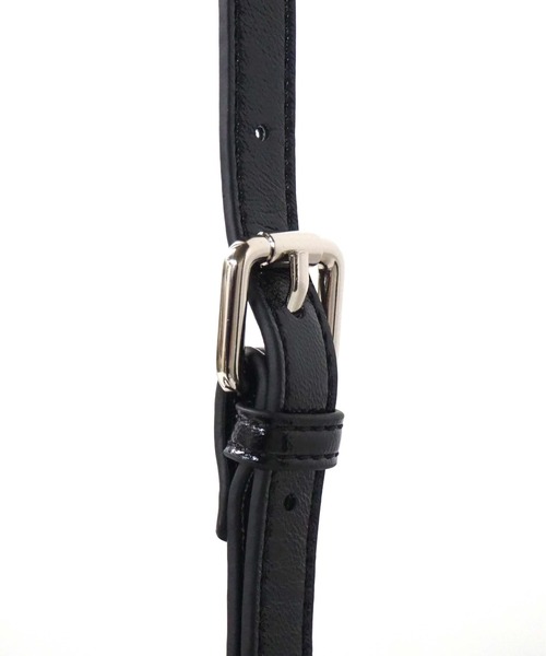 Casselini（キャセリーニ）の「Casselini(キャセリーニ)エンボスボストンバッグ（ハンドバッグ・レディース・ブラック/ホワイト・FREE）」の21枚目の写真