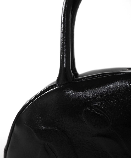 Casselini（キャセリーニ）の「Casselini(キャセリーニ)エンボスボストンバッグ（ハンドバッグ・レディース・ブラック/ホワイト・FREE）」の17枚目の写真