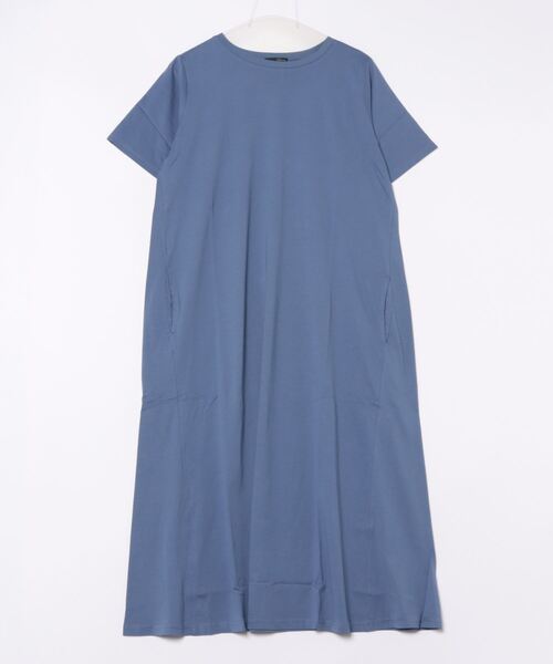 RANAN(ラナン)の「<Beautiful Cotton>ひんやり!UVカットポケット付マキシワンピース(ロング丈)(ワンピース・レディース・チャコール/ライトグレー/ダークブラウン/クリアグリーン/ブラック/オレンジ系/グレイッシュブルー/ネイビー・LL/L/M)」の7枚目の写真