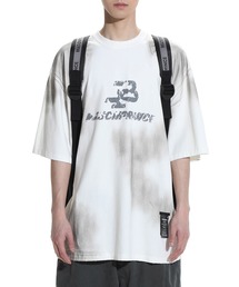 オーバーサイズ 汚れ加工 品質タグデザイン Tシャツ DT4212【MASONPRINCE】