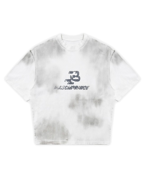 MASONPRINCE（メイソンプリンス）の「オーバーサイズ 汚れ加工 品質タグデザイン Tシャツ DT4212【MASONPRINCE】（Tシャツ/カットソー・メンズ・ダークグレー/ホワイト/ピンク・S/M/L）」の6枚目の写真