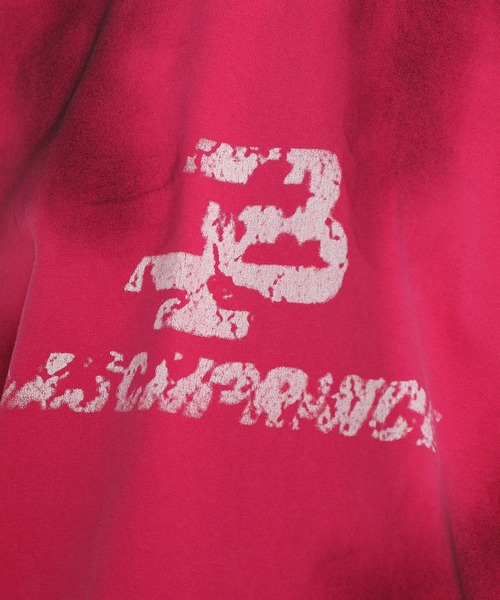 MASONPRINCE（メイソンプリンス）の「オーバーサイズ 汚れ加工 品質タグデザイン Tシャツ DT4212【MASONPRINCE】（Tシャツ/カットソー・メンズ・ダークグレー/ホワイト/ピンク・S/M/L）」の19枚目の写真