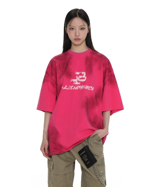 MASONPRINCE（メイソンプリンス）の「オーバーサイズ 汚れ加工 品質タグデザイン Tシャツ DT4212【MASONPRINCE】（Tシャツ/カットソー・メンズ・ダークグレー/ホワイト/ピンク・S/M/L）」の20枚目の写真