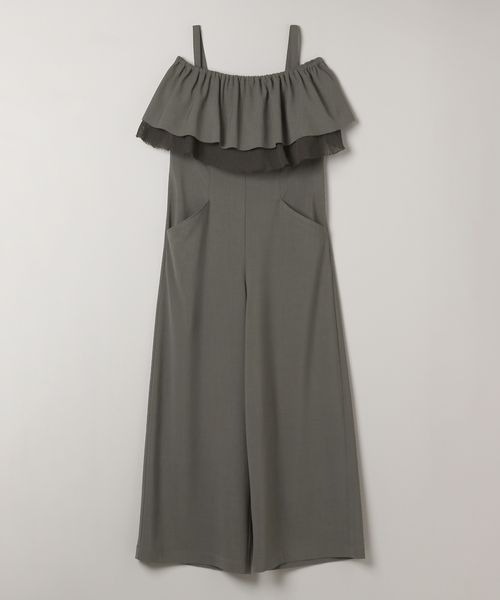 JEANASIS(ジーナシス)の「2WAYフリルベアサロペ/118783(サロペット/オーバーオール・レディース・アイボリー/ブラック/グレー系その他・SMALL/MEDIUM)」の3枚目の写真