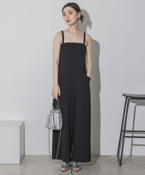 JEANASIS(ジーナシス)の「2WAYフリルベアサロペ/118783(サロペット/オーバーオール・レディース・アイボリー/ブラック/グレー系その他・SMALL/MEDIUM)」の7枚目の写真