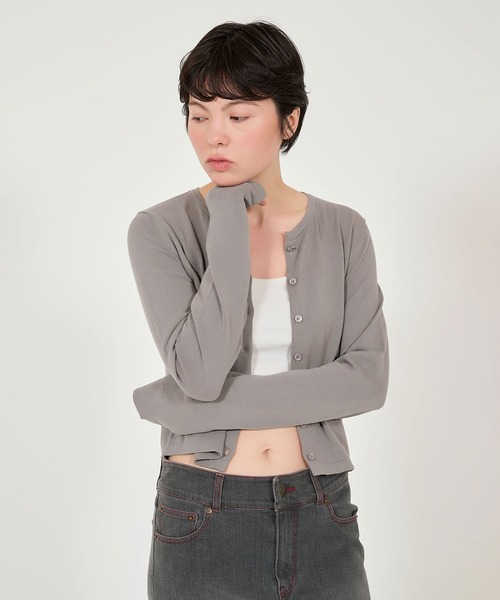 オーガニックコットン バタフライボタンカーディガン TINA:JOJUN(カーディガン/ボレロ)|TINA:JOJUN(ティーナジョジュン) オーガニックコットン バタフライボタンカーディガン TINA:JOJUN(カーディガン/ボレロ)|TINA:JOJUN(ティーナジョジュン)