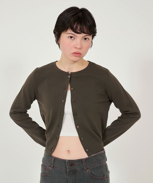 TINA：JOJUN カーディガン オーガニックコットン バタフライ