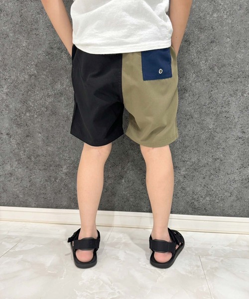 THE CASUAL（カジュアル）の「【水陸両用】 無地 カラー ハーフパンツ（水着・キッズ・ブラック/ダークパープル/ブラック系その他/グレー/カーキ系/グリーン系/ダークネイビー/パープル系その他/オレンジ/イエロー・120cm/130cm/140cm/150cm/160cm/110cm）」の3枚目の写真