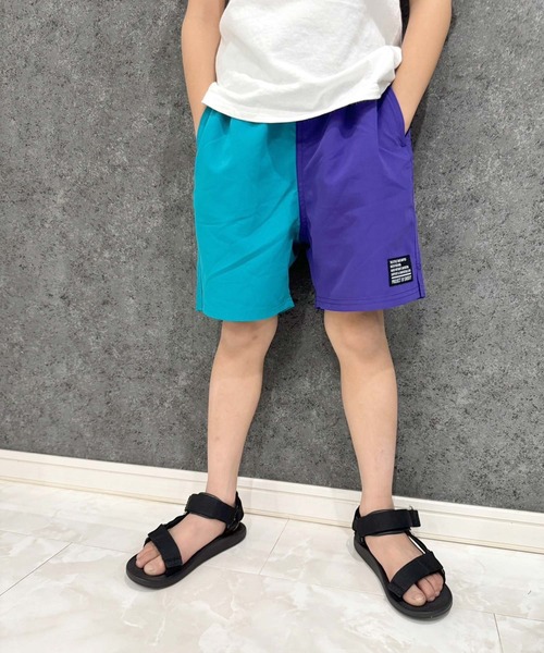THE CASUAL（カジュアル）の「【水陸両用】 無地 カラー ハーフパンツ（水着・キッズ・ブラック/ダークパープル/ブラック系その他/グレー/カーキ系/グリーン系/ダークネイビー/パープル系その他/オレンジ/イエロー・120cm/130cm/140cm/150cm/160cm/110cm）」の8枚目の写真