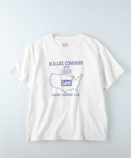 Lee（リー）の「【Lee】プリントＴ 半袖 Tシャツ（Tシャツ/カットソー・レディース・ホワイト・S/M/L/XL）」の3枚目の写真