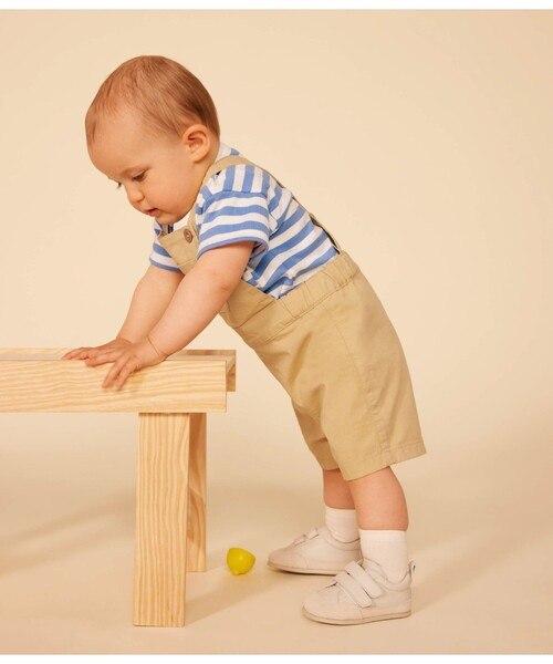 PETIT BATEAU（プチバトー）の「コットン半袖Ｔシャツ（Tシャツ/カットソー・キッズ・ホワイト×ブルー・12MONTH/24MONTH/18MONTH/36MONTH）」の5枚目の写真