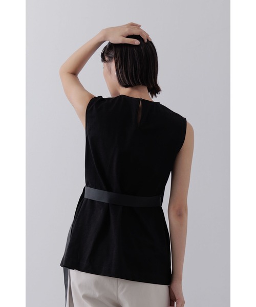 Limue（リミュ）の「ラップデザインカットソー（Tシャツ/カットソー・レディース・ホワイト/カーキ/ブラック・FREE）」の6枚目の写真