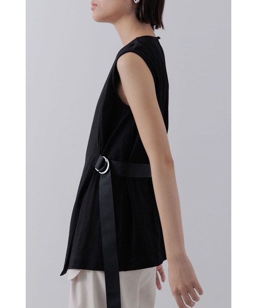 Limue（リミュ）の「ラップデザインカットソー（Tシャツ/カットソー・レディース・ホワイト/カーキ/ブラック・FREE）」の9枚目の写真