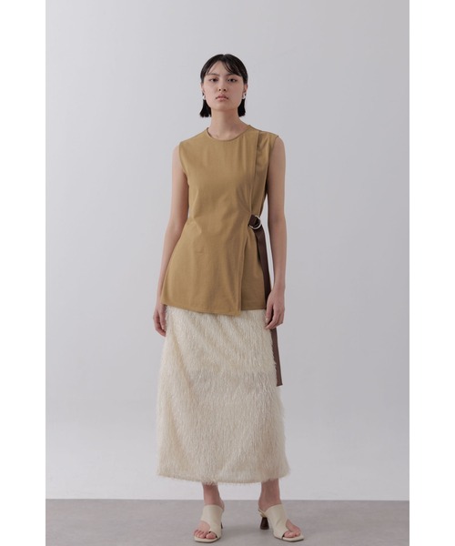 Limue（リミュ）の「ラップデザインカットソー（Tシャツ/カットソー・レディース・ホワイト/カーキ/ブラック・FREE）」の14枚目の写真