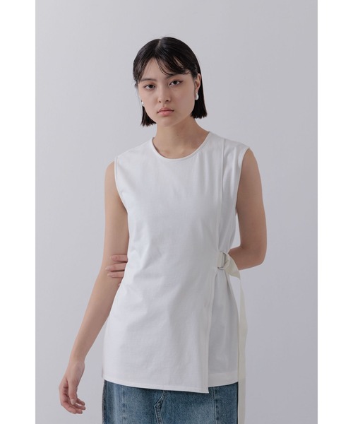 Limue（リミュ）の「ラップデザインカットソー（Tシャツ/カットソー・レディース・ホワイト/カーキ/ブラック・FREE）」の20枚目の写真