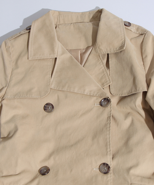 WEGO（ウィゴー）の「WEGO/トレンチコート（トレンチコート・レディース・ベージュ/カーキ・FREE）」の4枚目の写真