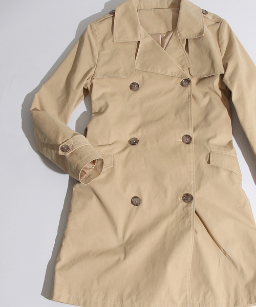 WEGO（ウィゴー）の「WEGO/トレンチコート（トレンチコート・レディース・ベージュ/カーキ・FREE）」の10枚目の写真