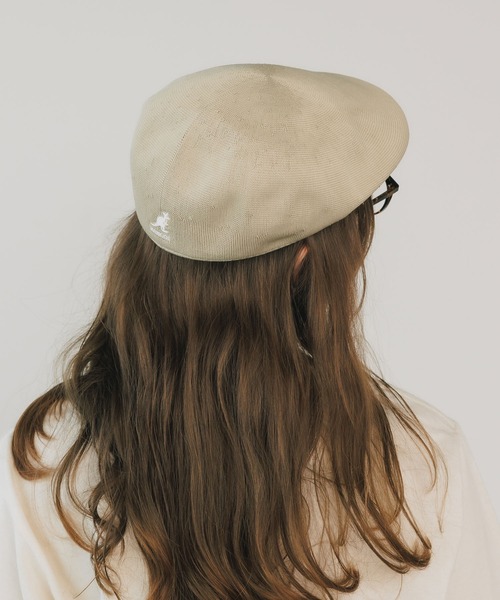 KANGOL（カンゴール）の「KANGOL/カンゴール SEAMLESS TROPIC ハンチングキャップ（ハンチング/ベレー帽・メンズ・ホワイト/ベージュ/ネイビー/バーガンディー/ブラック/エメラルドブルー・M/XL/L）」の4枚目の写真
