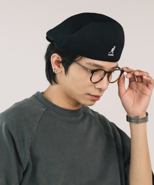 KANGOL（カンゴール）の「KANGOL/カンゴール SEAMLESS TROPIC ハンチングキャップ（ハンチング/ベレー帽・メンズ・ホワイト/ベージュ/ネイビー/バーガンディー/ブラック/エメラルドブルー・M/XL/L）」の3枚目の写真